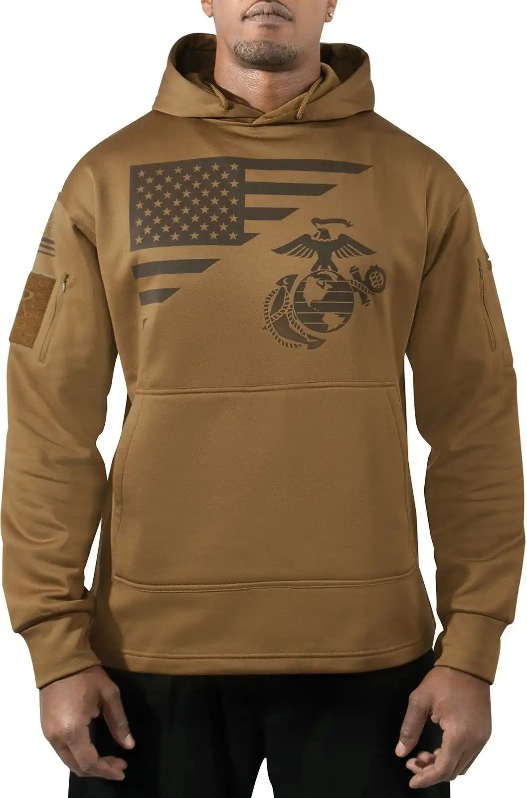Rothco us Flag / Usmc Eagle Globe & Anchor Concealed Carry Hoodie