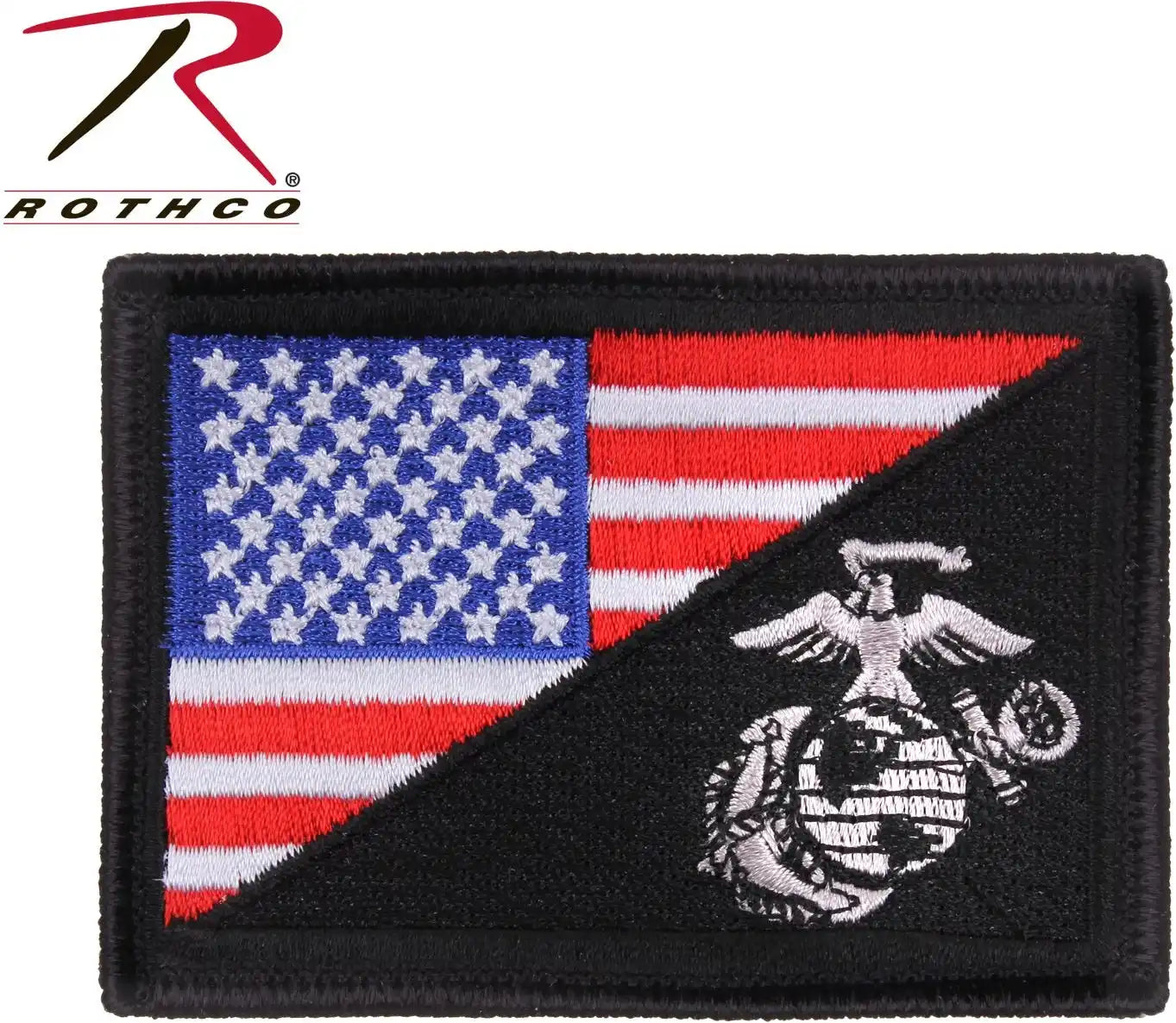 Rothco us Flag / Usmc Eagle Globe and Anchor Morale Patch Coyote Brown / one Size