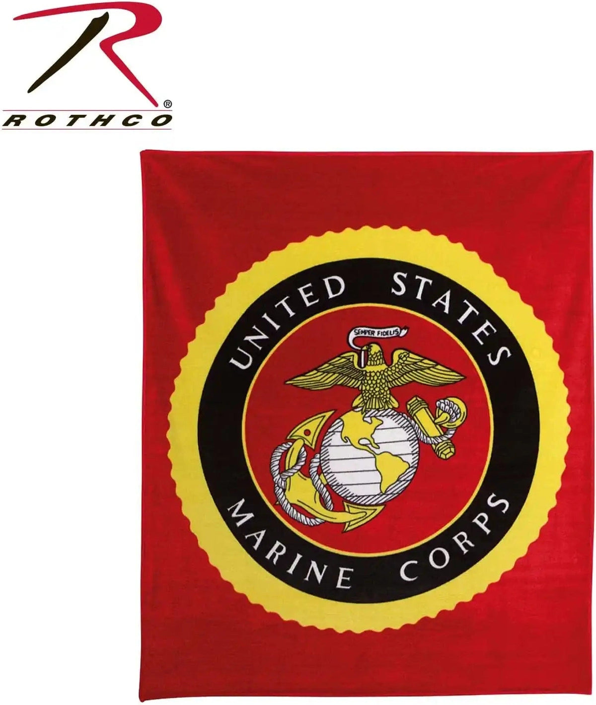 Rothco us Navy Military Insignia Fleece Blanket
