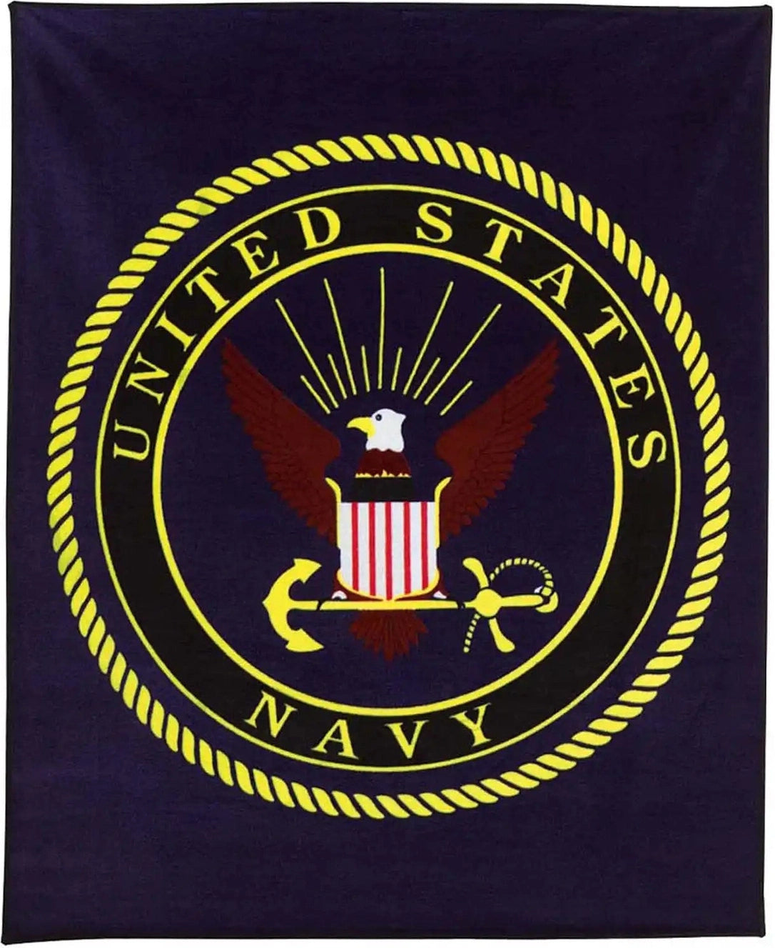 Rothco us Navy Military Insignia Fleece Blanket