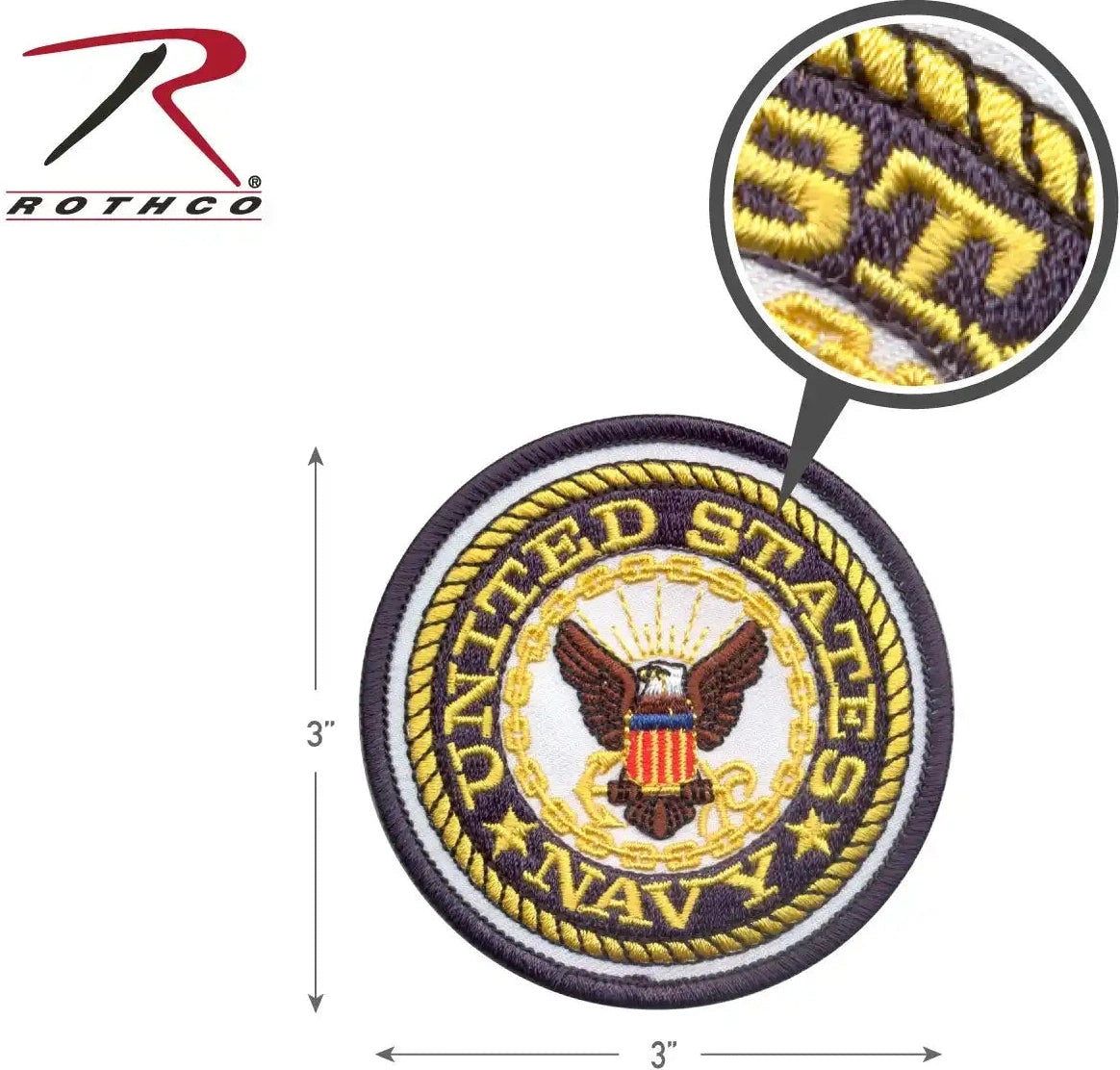 Rothco us Navy Round Patch