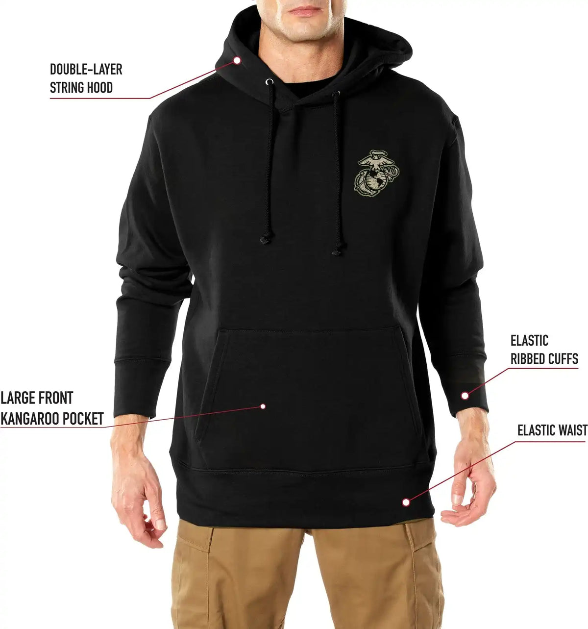 Rothco Usmc Dogs of War Hoodie