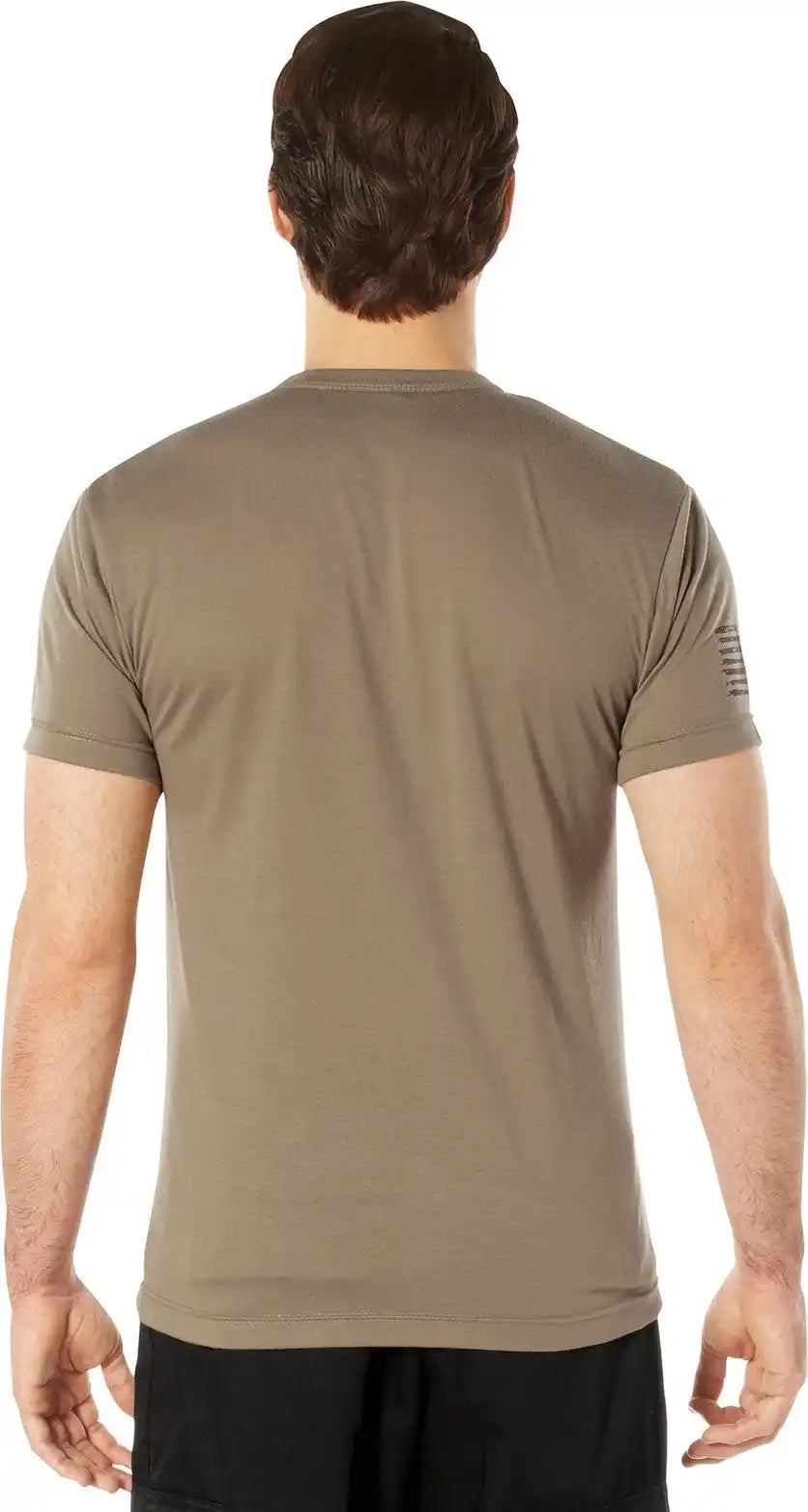 Rothco Usmc Eagle Globe & Anchor Moisture Wicking t Shirt Ar 670 1 Coyote Brown / s