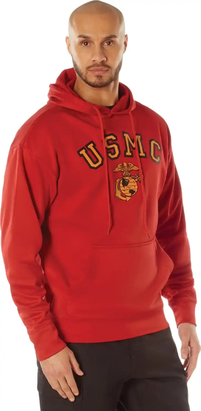 Rothco Usmc Eagle Globe and Anchor Pullover Hooded Sweatshirt