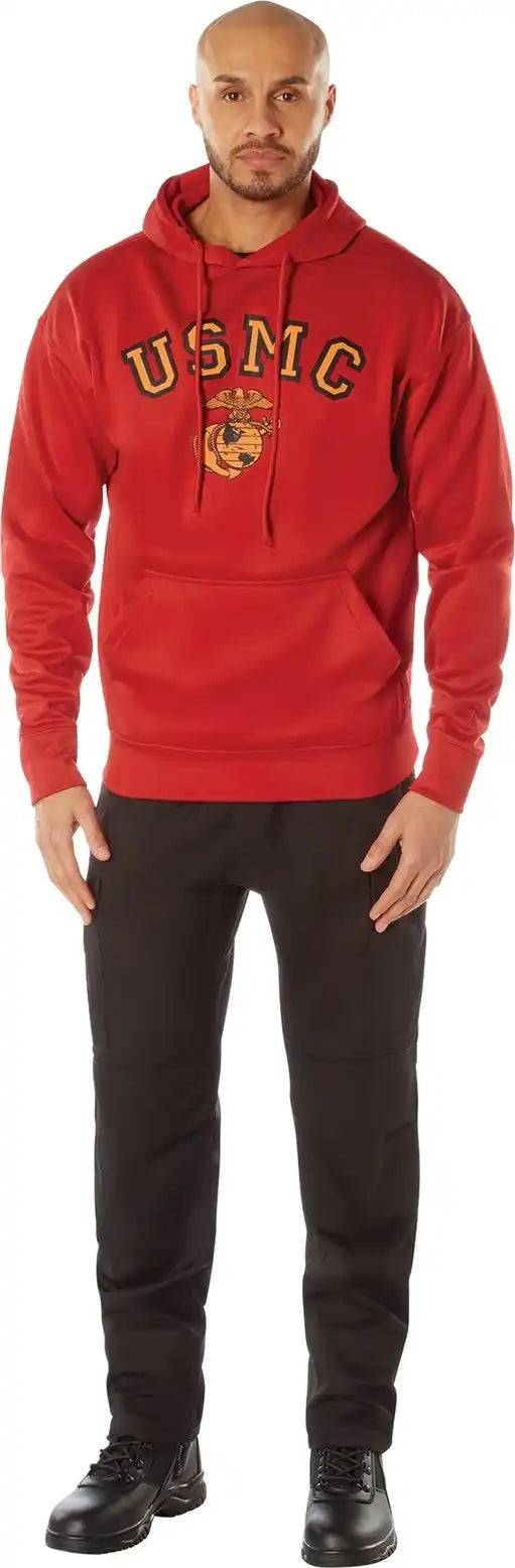 Rothco Usmc Eagle Globe and Anchor Pullover Hooded Sweatshirt