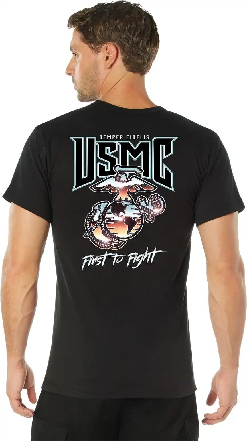 Rothco Usmc First to Fight t Shirt