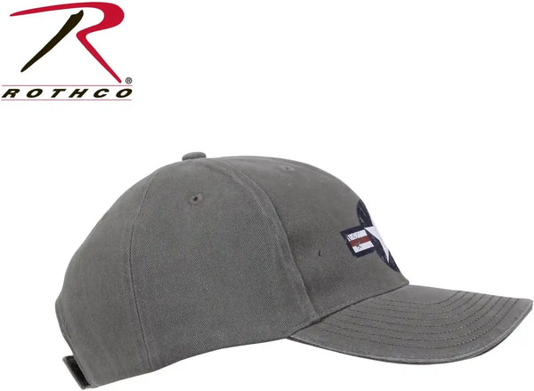 Rothco Vintage Air Corps Logo Low Profile Cap - Men's Adjustable Green Cotton Hat-489887