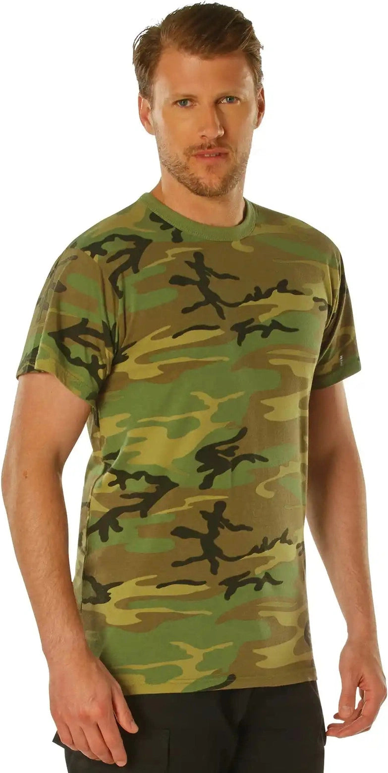 Rothco Vintage Camo t Shirts Woodland / l