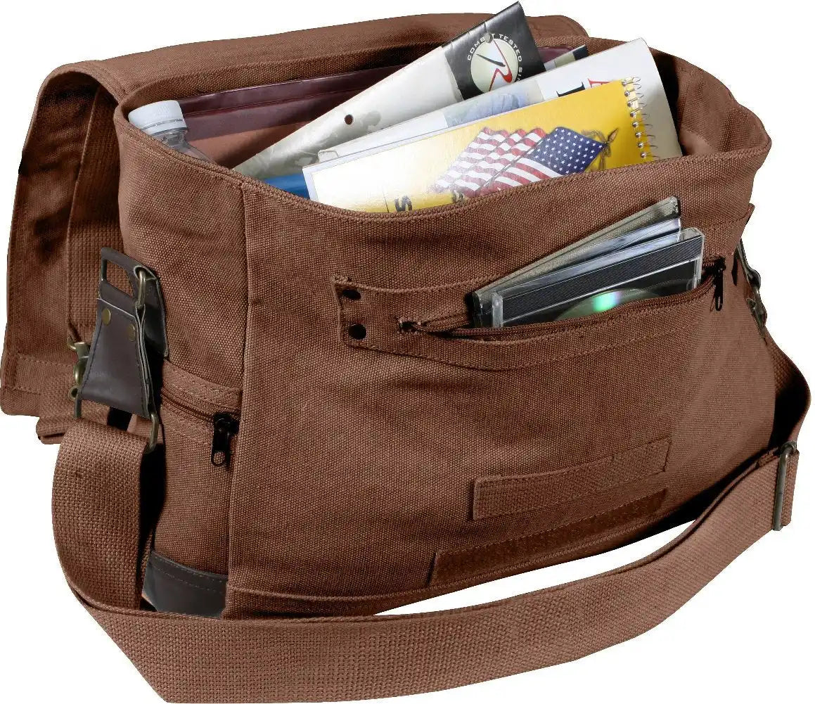 Rothco Vintage Canvas B-15 Pilot Messenger Bag