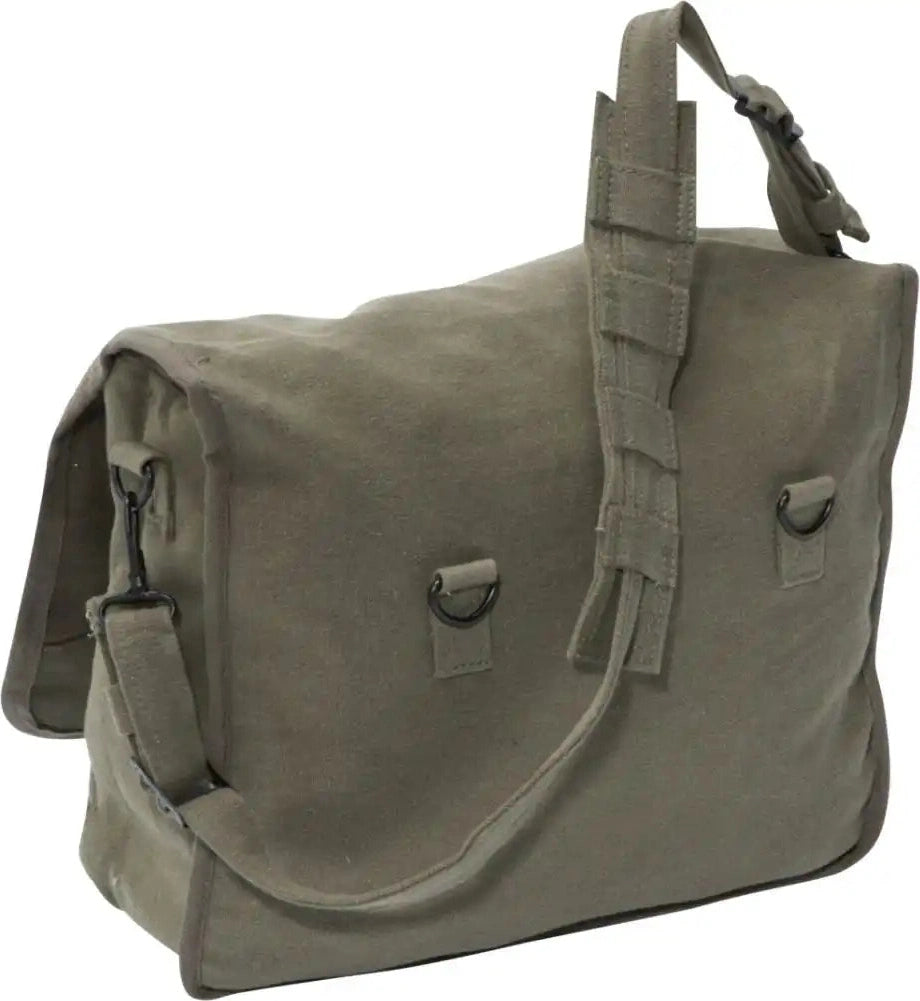 Rothco Vintage Canvas Shoulder Bag with Red Star Olive Drab