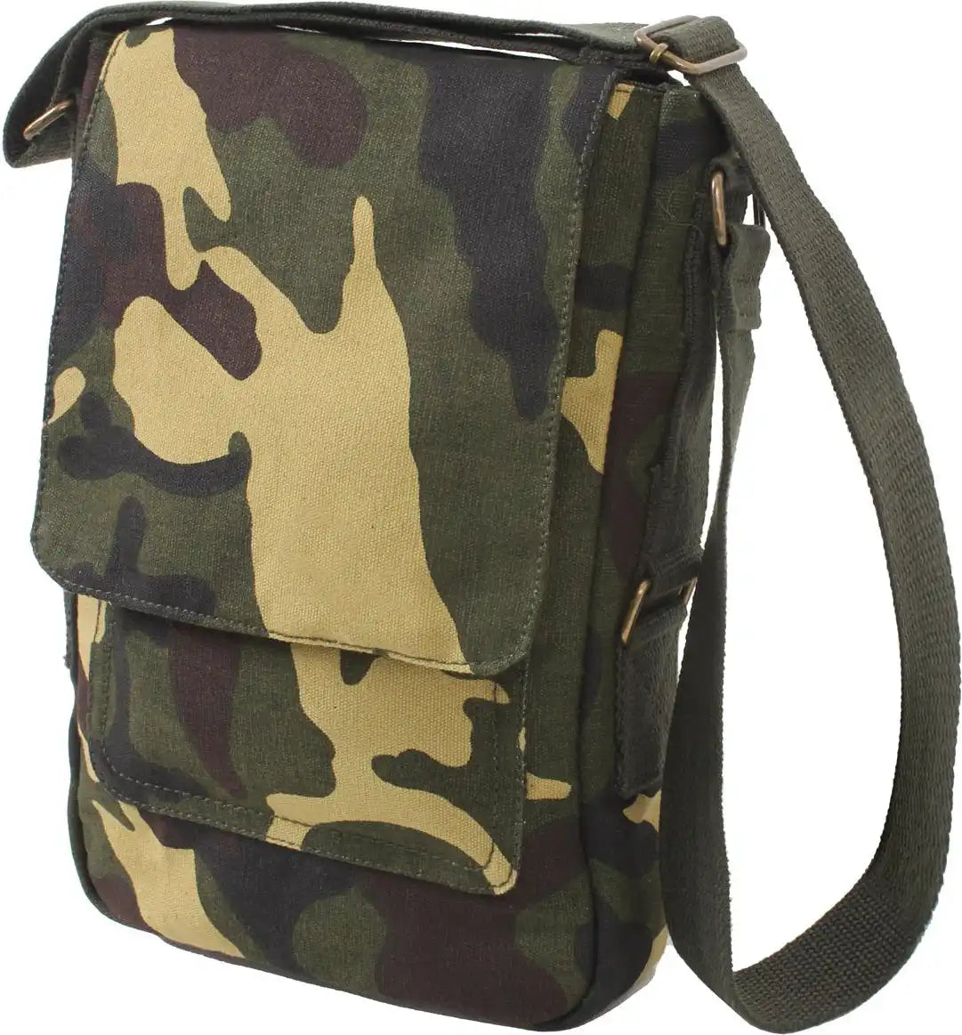 Rothco Vintage Canvas Tech Bag - Woodland Camo