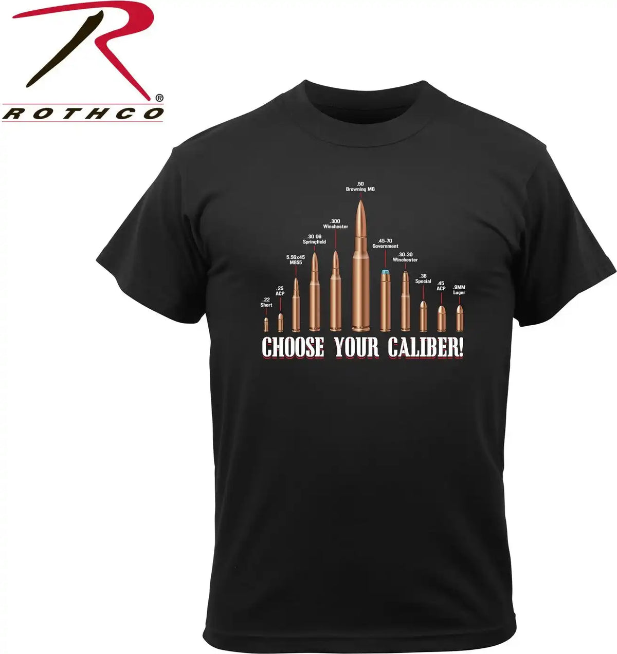 Rothco Vintage ?Choose your Caliber’ t Shirt