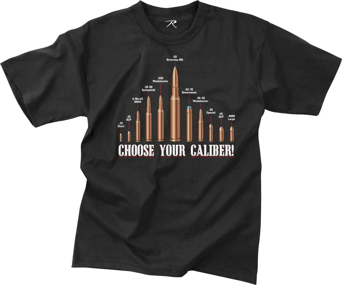 Rothco Vintage ?Choose your Caliber’ t Shirt