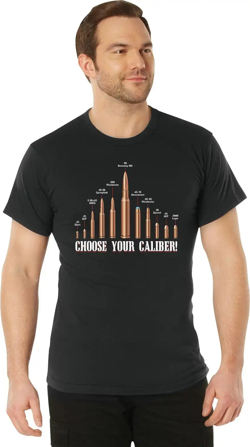 Rothco Vintage ?Choose your Caliber’ t Shirt m
