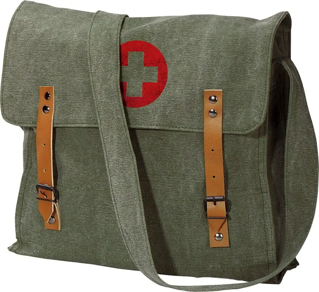 Rothco Vintage Medic Canvas Bag with Cross