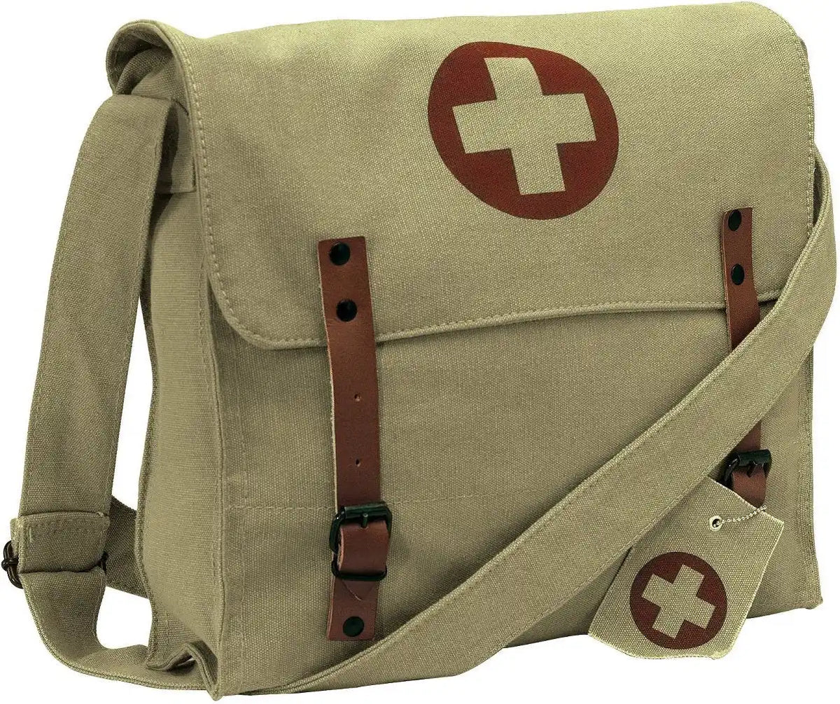 Rothco Vintage Medic Canvas Bag with Cross