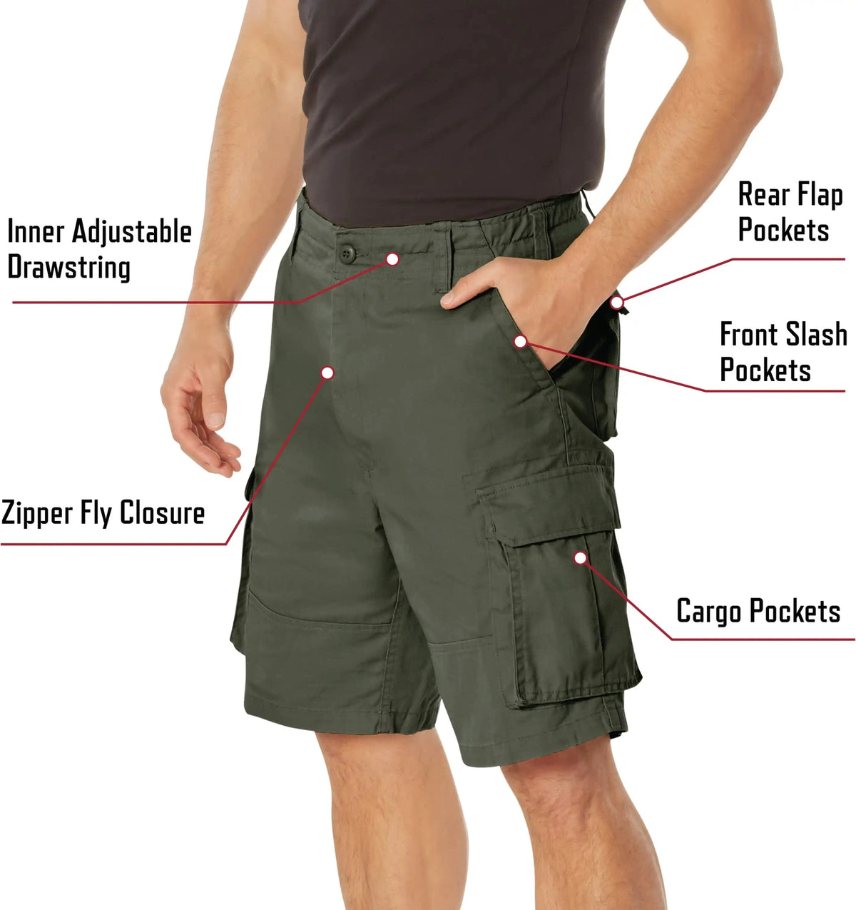 Rothco Vintage Paratrooper Cargo Shorts