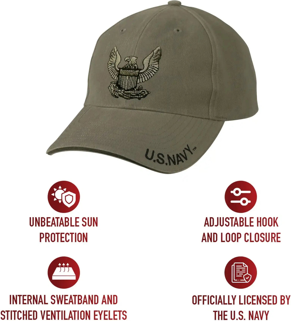 Rothco Vintage U.s. Navy Eagle Low Profile Cap one Size