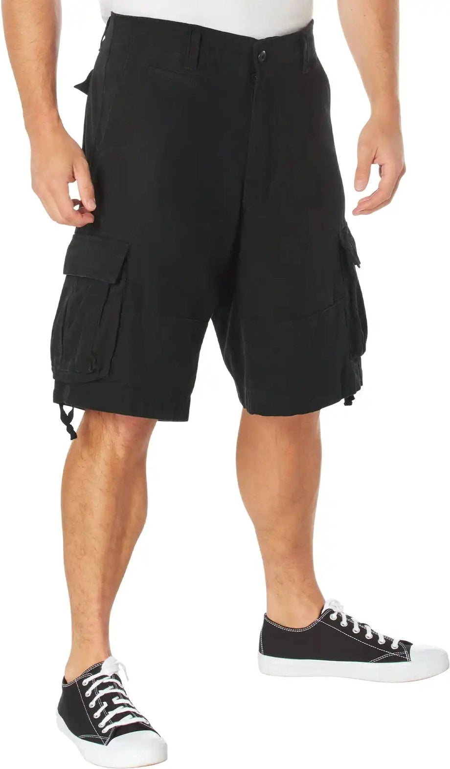 Rothco Vintage Utility Cargo Shorts - Black / s