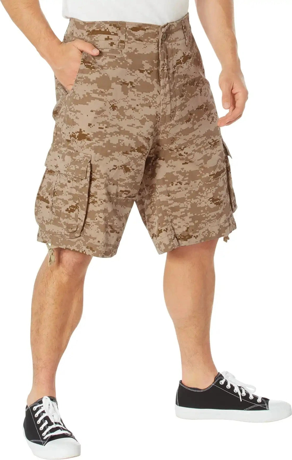 Rothco Vintage Utility Cargo Shorts - Desert Digital Camo / m