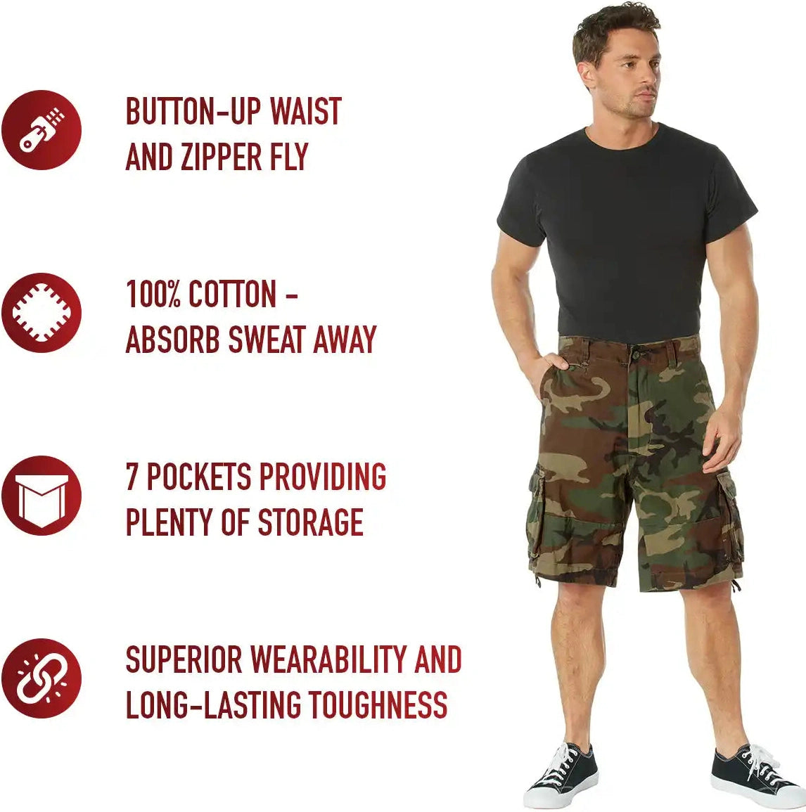 Rothco Vintage Utility Cargo Shorts