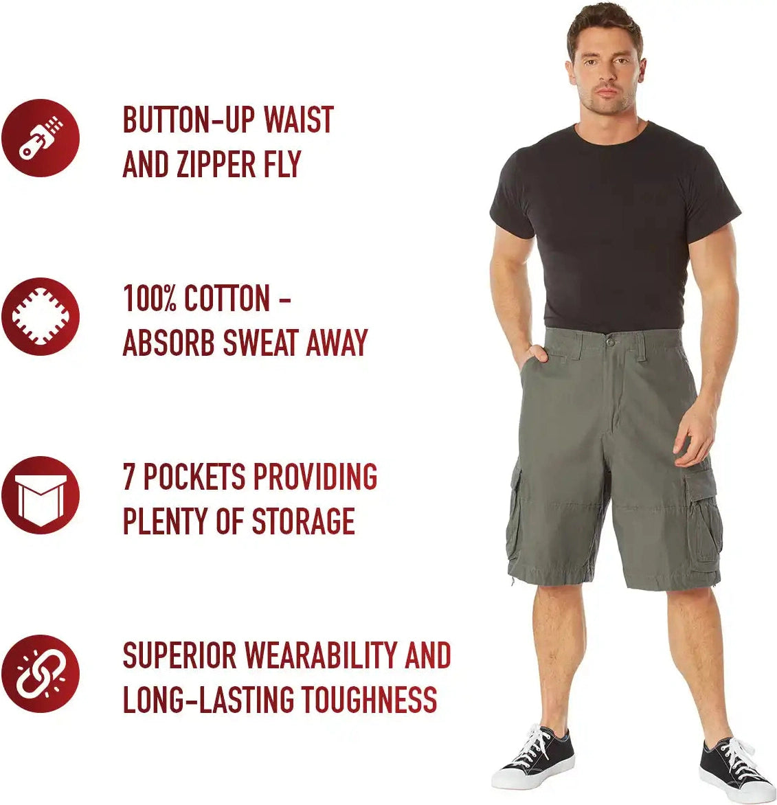Rothco Vintage Utility Cargo Shorts