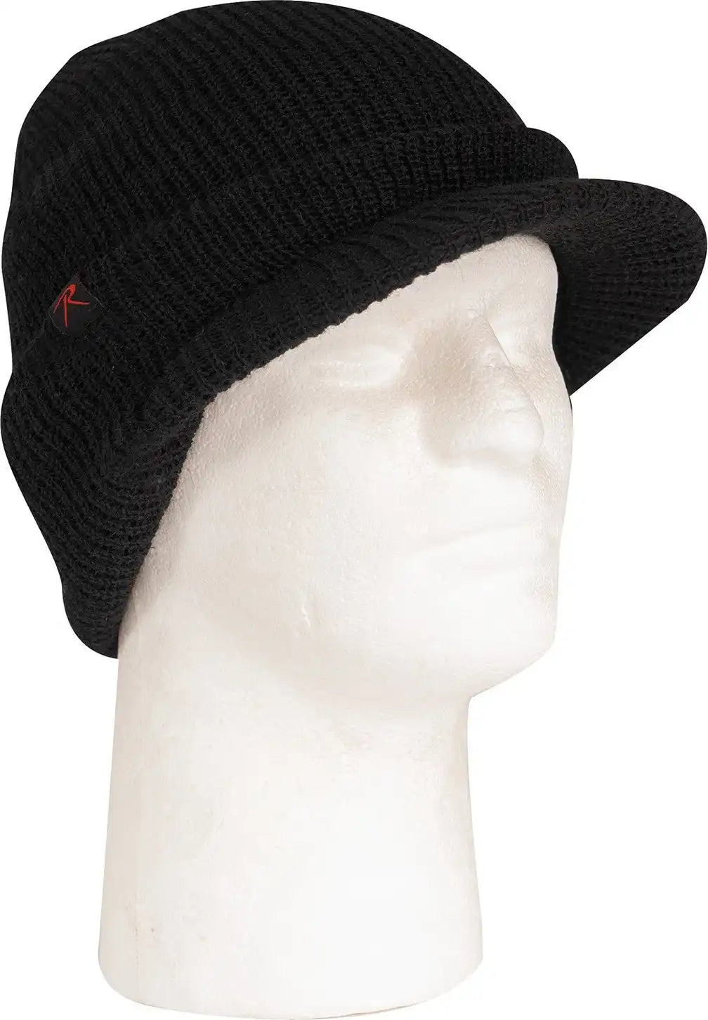 Rothco Watch Cap with Brim Black