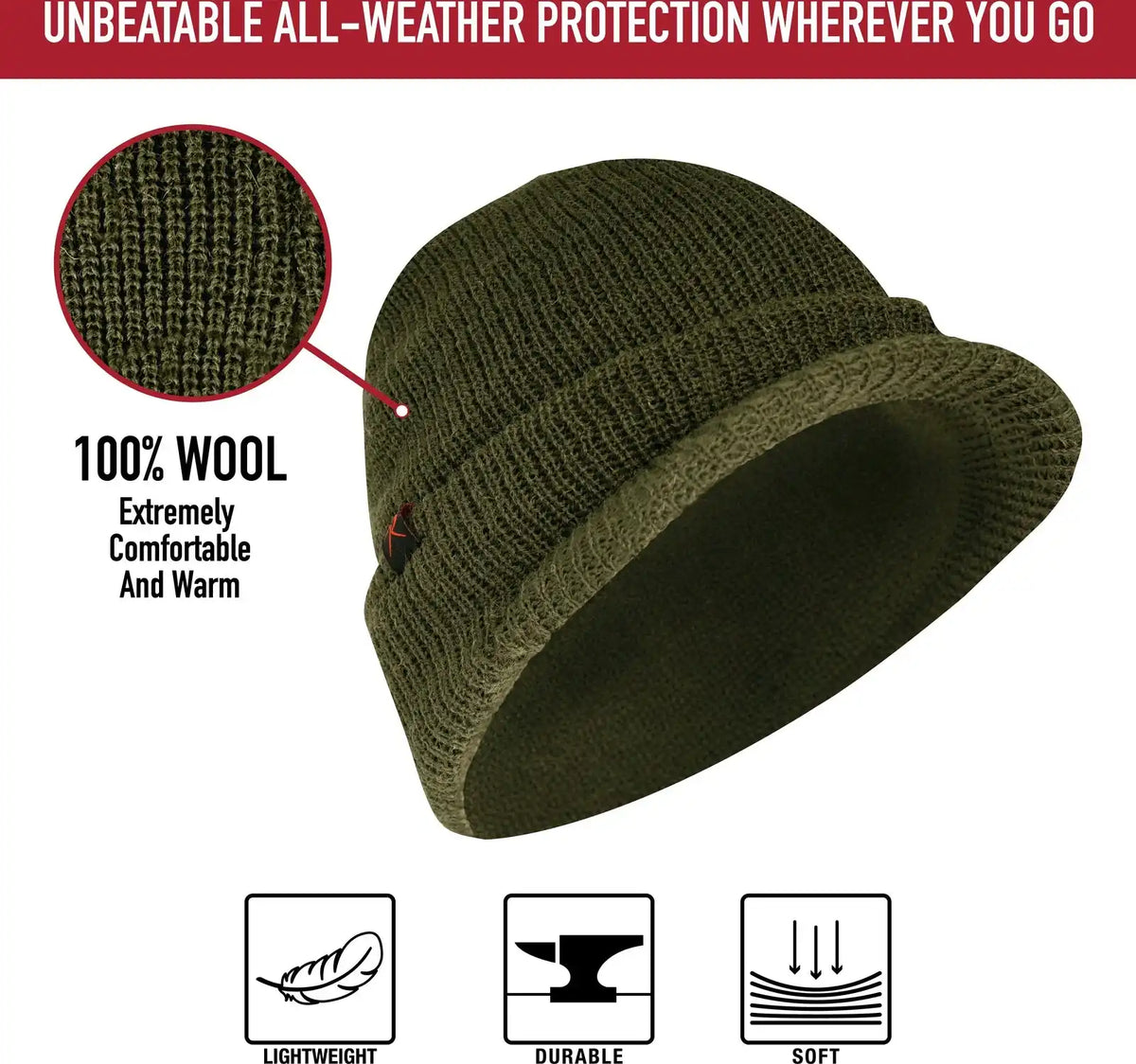 Rothco Watch Cap with Brim