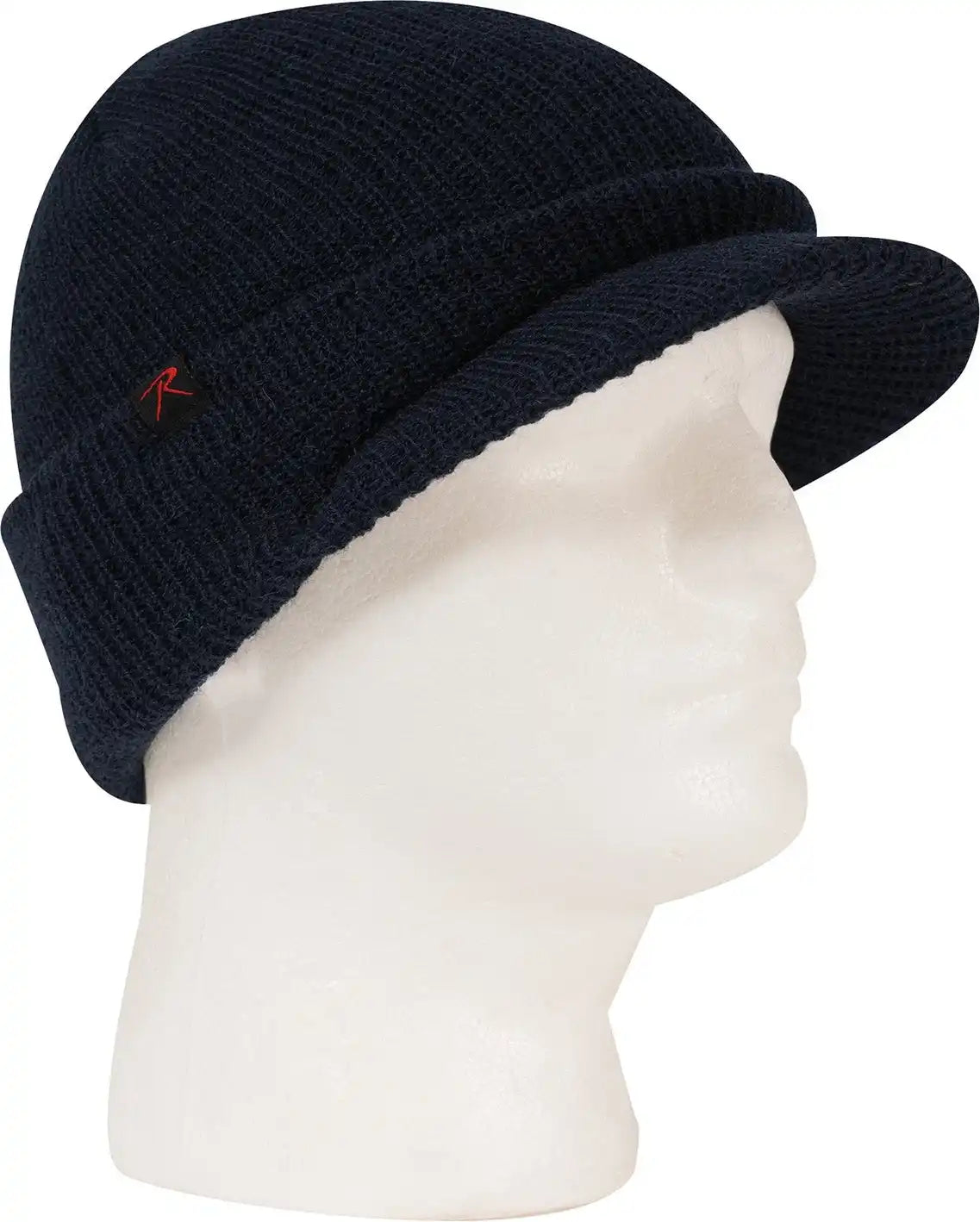 Rothco Watch Cap with Brim Navy Blue