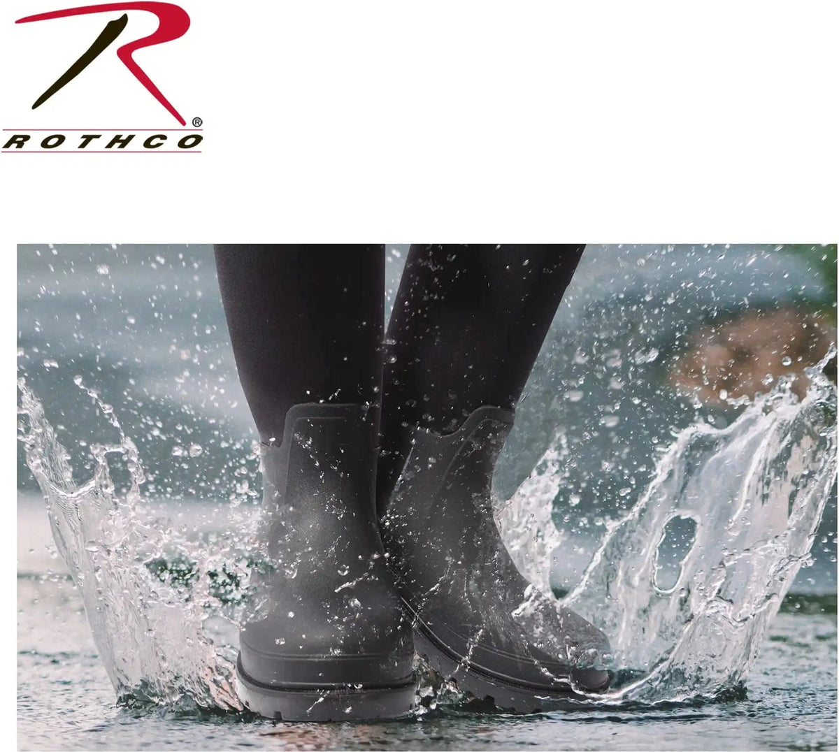 Rothco Waterproof Rubber Boots Black 14.5 Inch 12