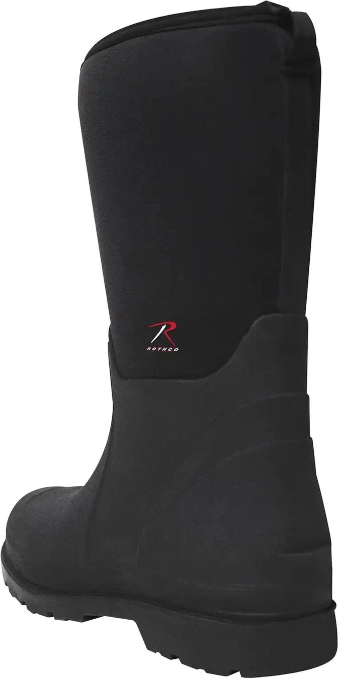 Rothco Waterproof Rubber Boots Black 14.5 Inch 12