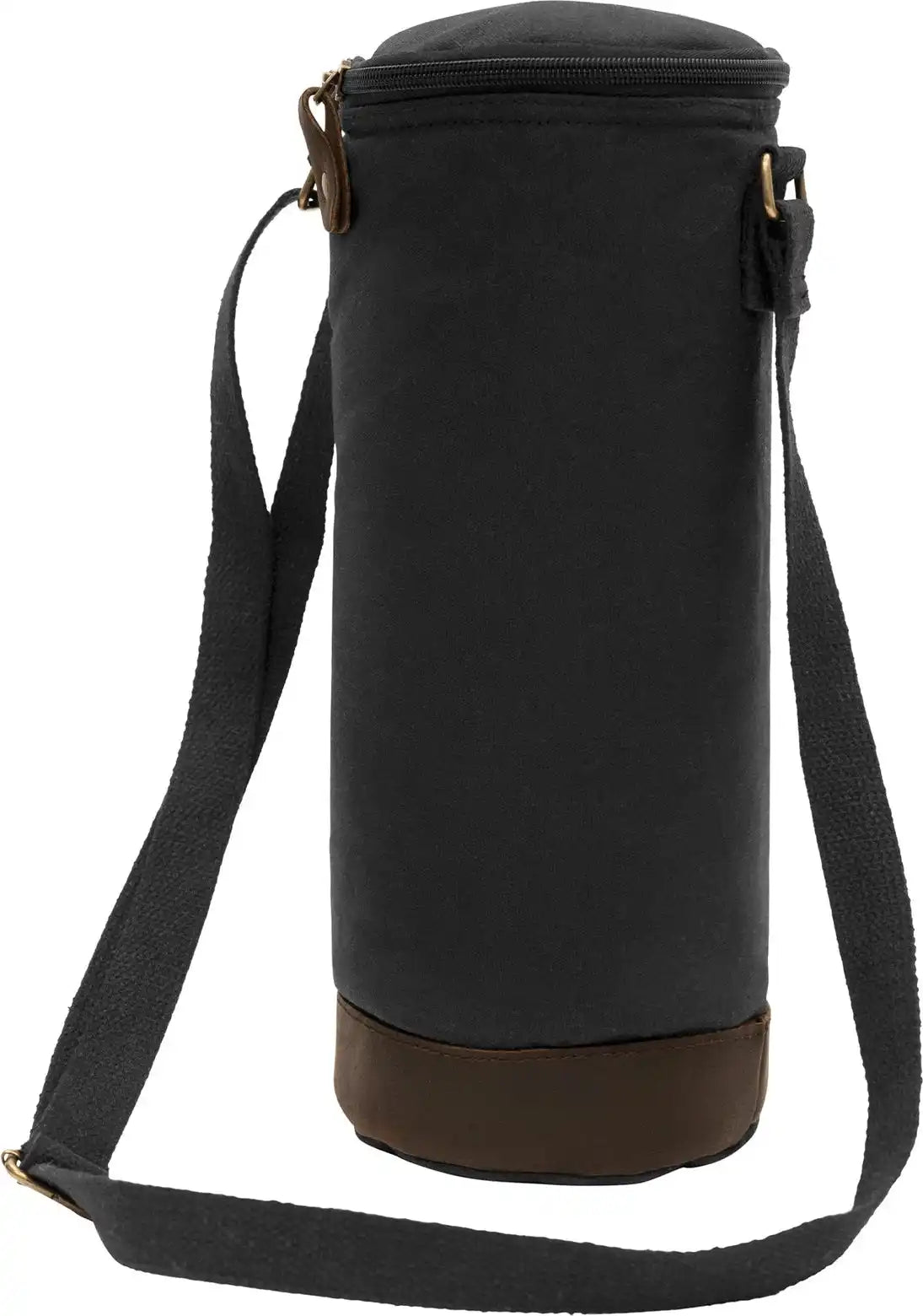 Rothco Waxed Canvas Wine Carrier Tote Bag Black