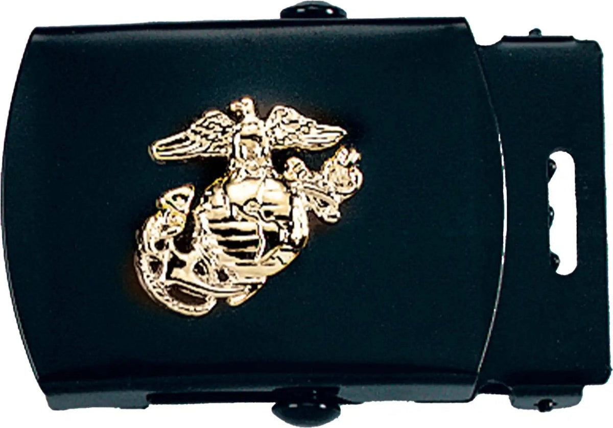 Rothco Web Belt Buckles with Usmc Emblem Black
