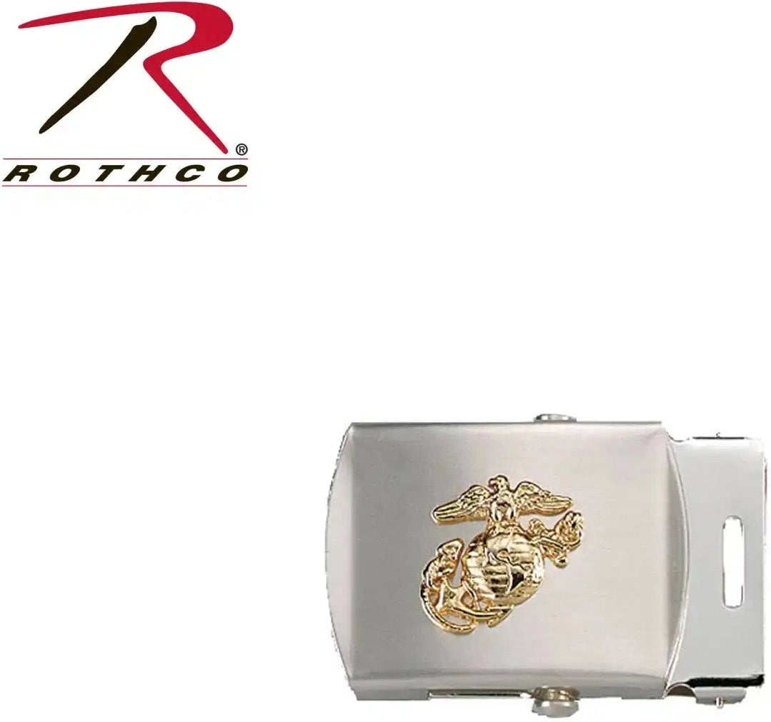 Rothco Web Belt Buckles with Usmc Emblem Black