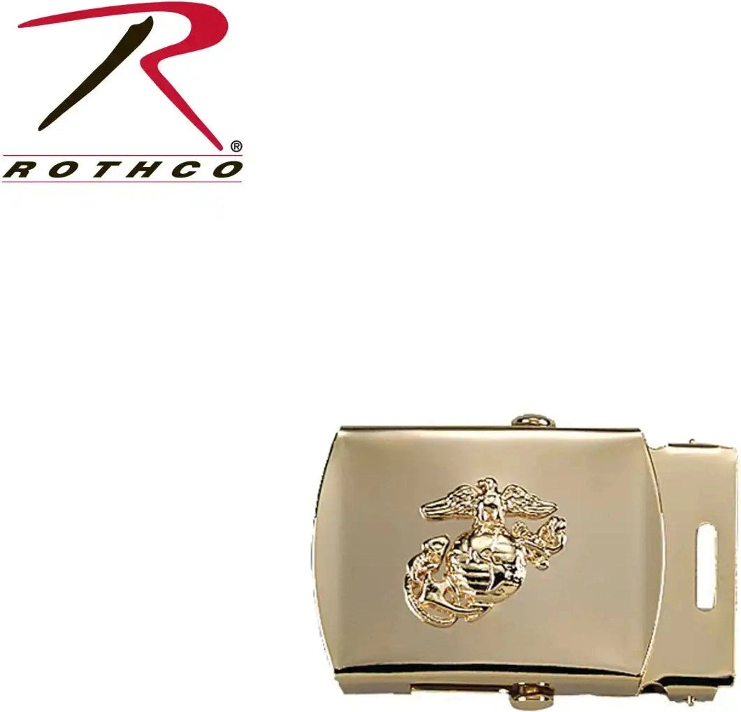 Rothco Web Belt Buckles with Usmc Emblem Black