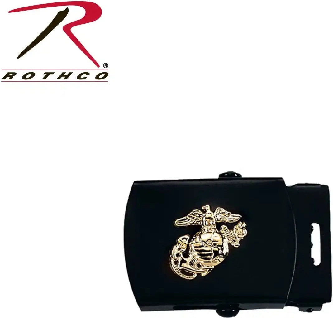 Rothco Web Belt Buckles with Usmc Emblem Black