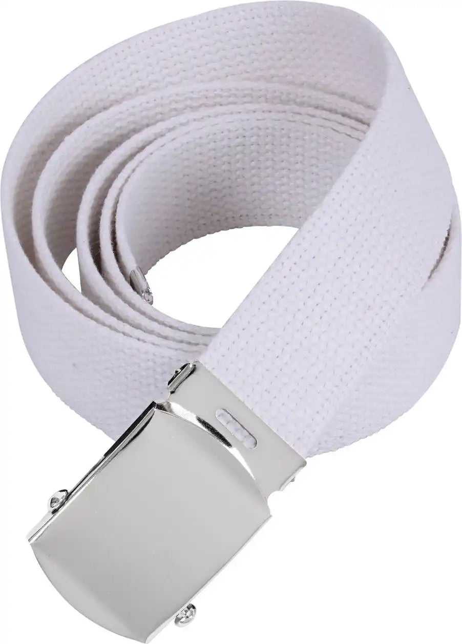 Rothco Web Belts 54 Inches Long Chrome / White