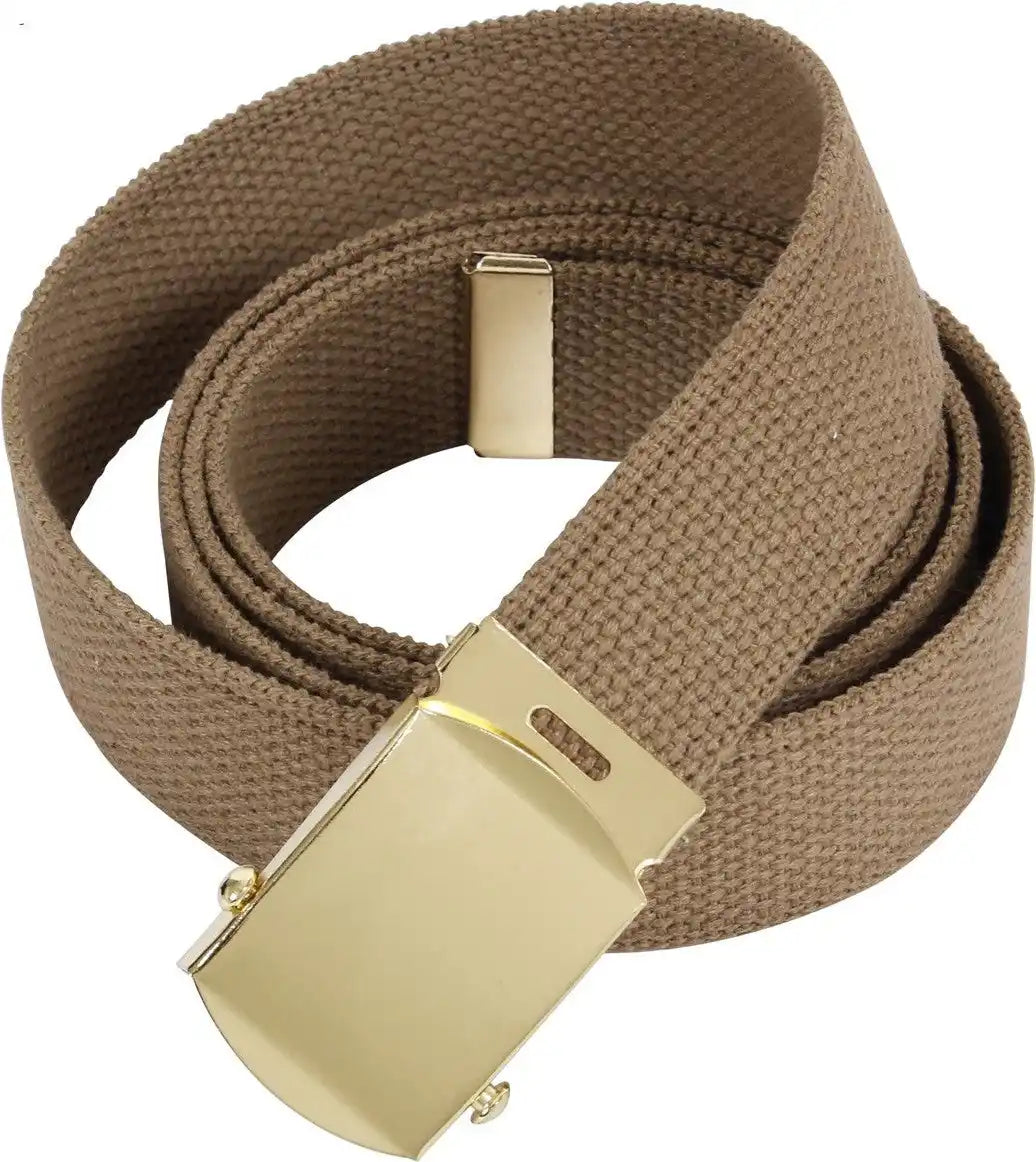 Rothco Web Belts 54 Inches Long Gold / Coyote Brown