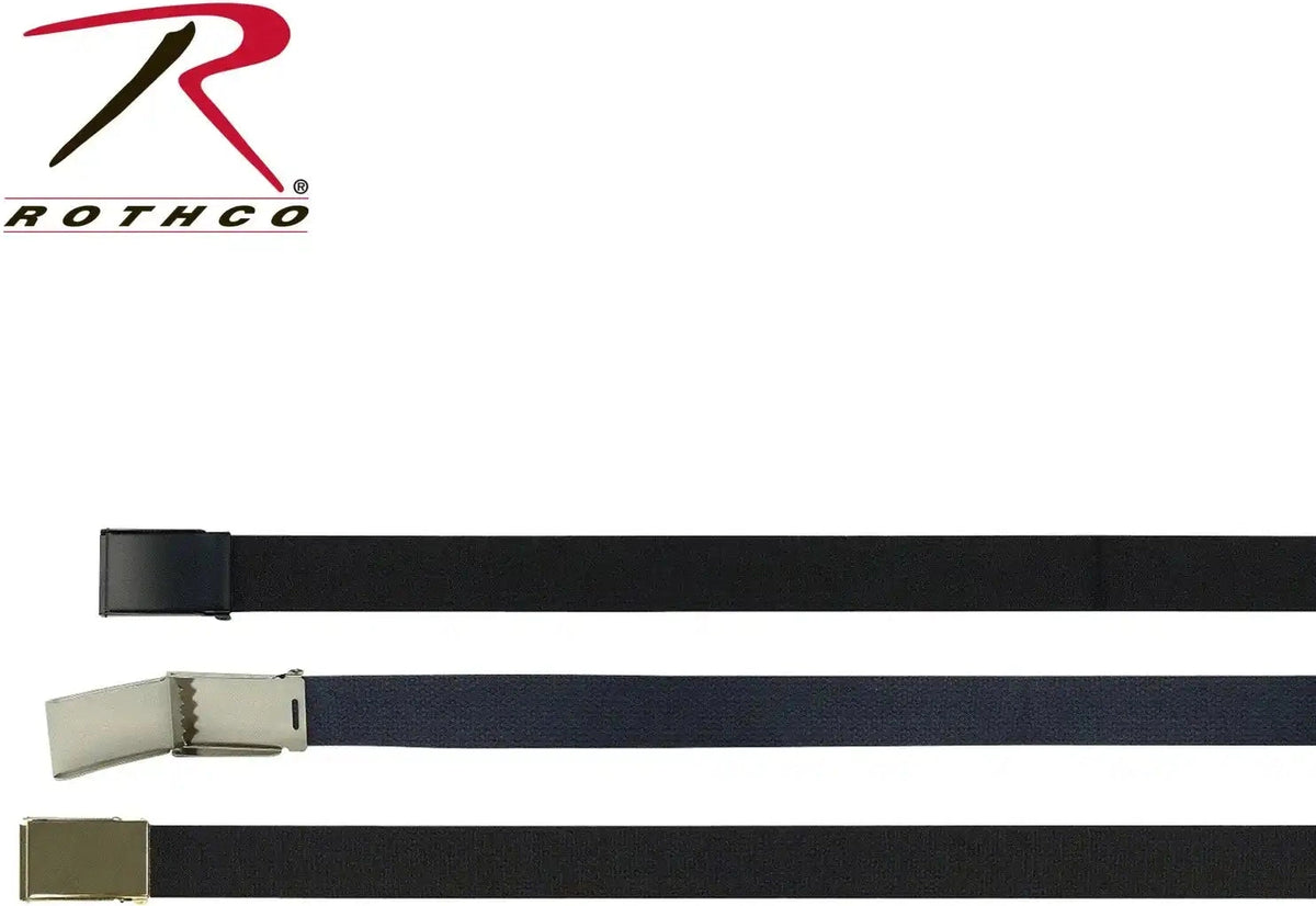 Rothco Web Belts with Flip Buckle Black