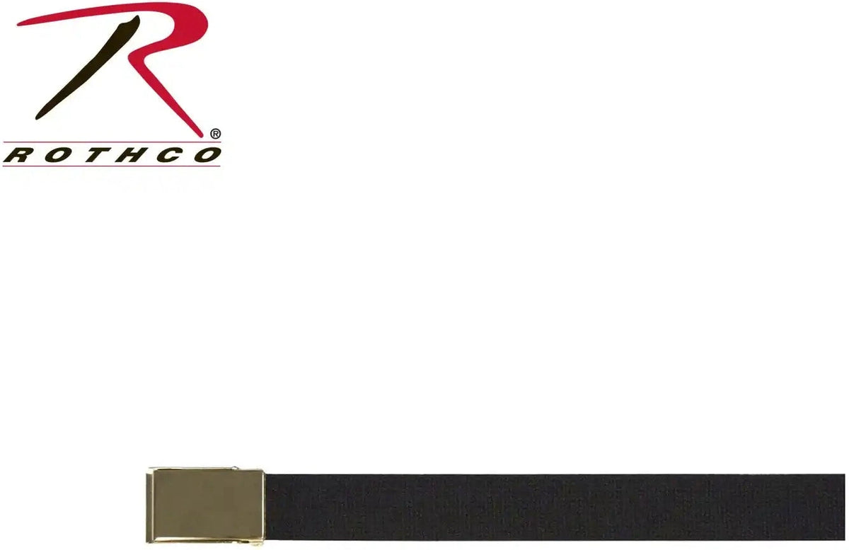 Rothco Web Belts with Flip Buckle Black