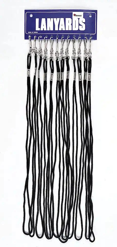 Rothco Whistle Lanyards Black