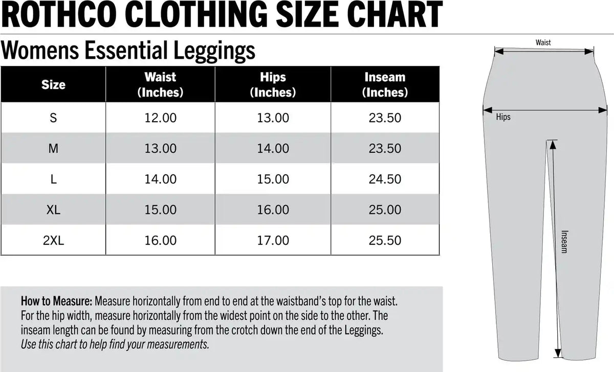 Rothco Womens Essential Leggings with Pockets
