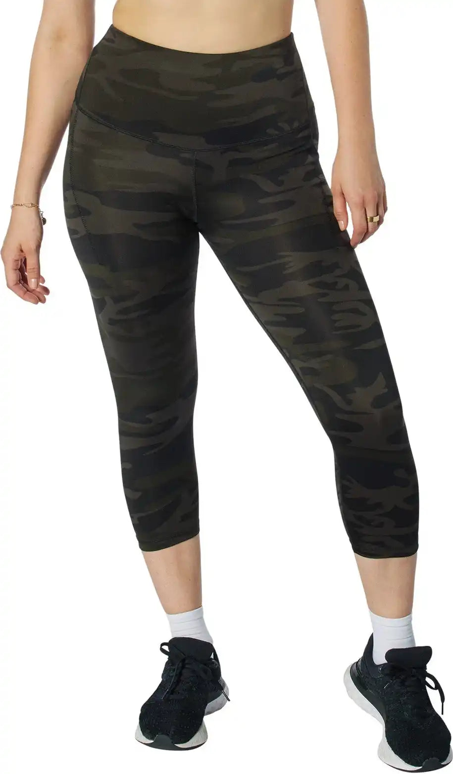 Rothco Womens Essential Leggings with Pockets - Midnight Black Camo / m