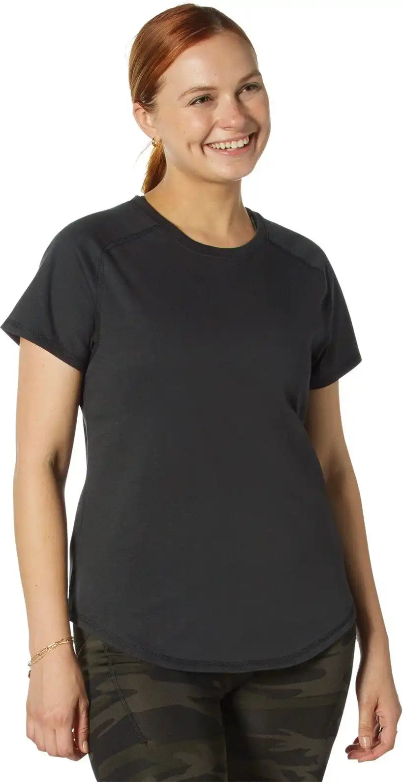 Rothco Womens Essential Raglan Sleeve T-shirt
