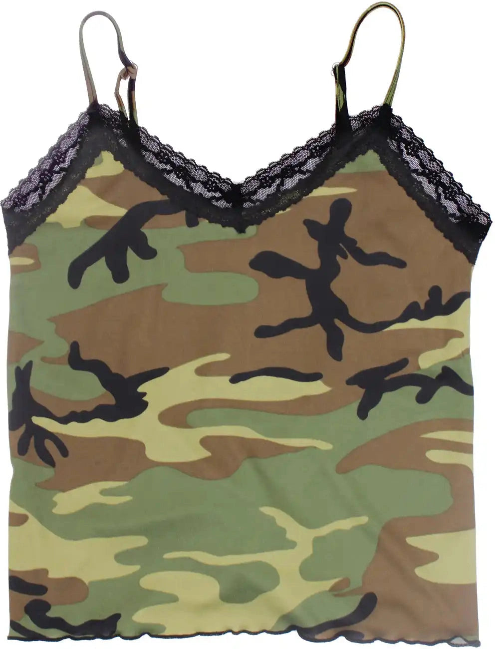 Rothco Women’s Lace Trimmed Camo Camisole Woodland / Xs