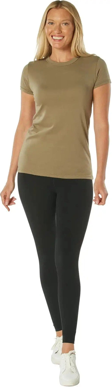 Rothco Womens Longer t Shirt Coyote Brown / 2xl