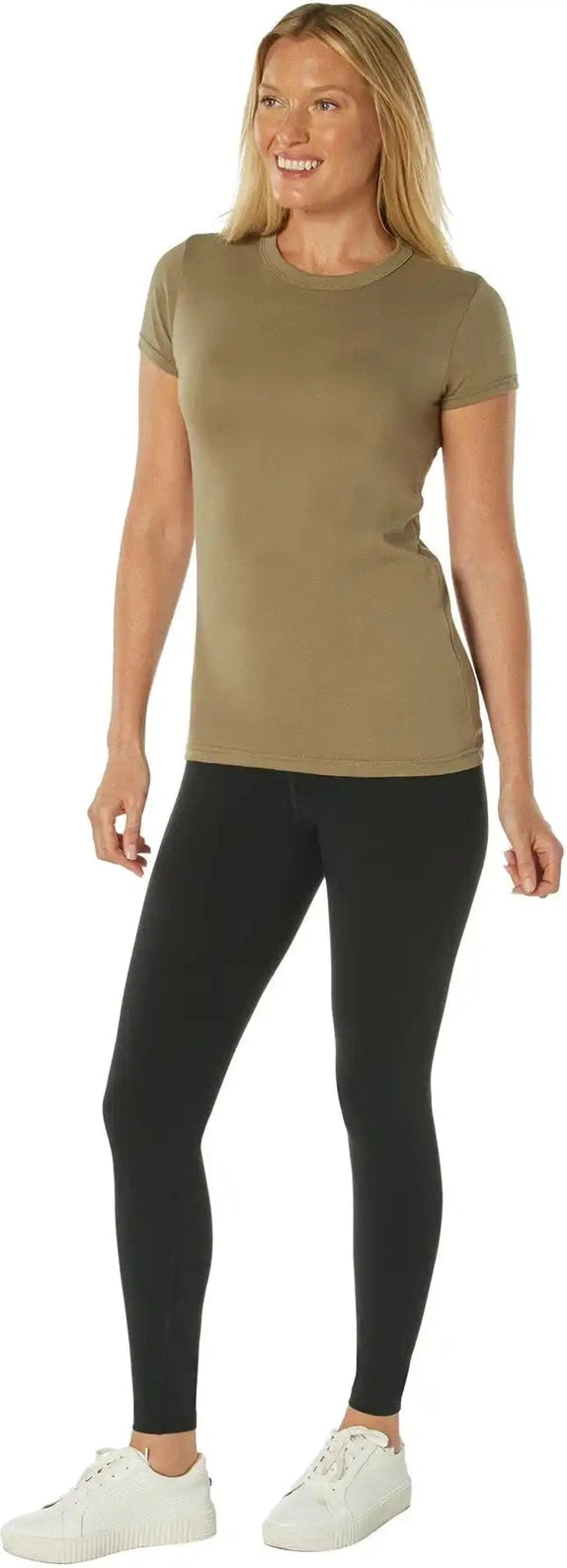 Rothco Womens Longer t Shirt Coyote Brown / 2xl