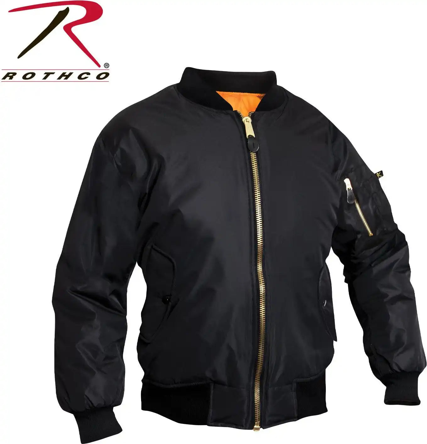 Rothco Womens Ma-1 Flight Jacket - Black