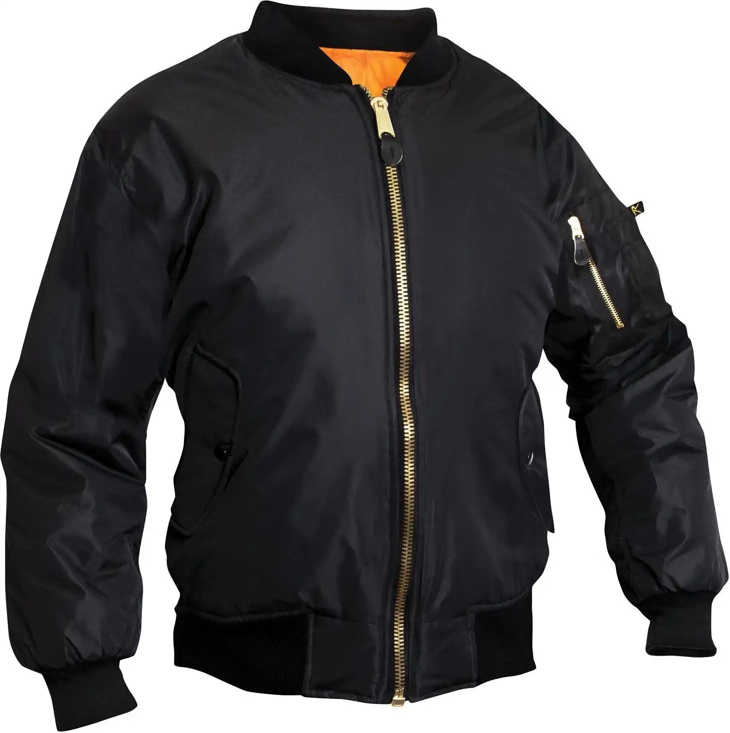 Rothco Womens Ma-1 Flight Jacket - Black