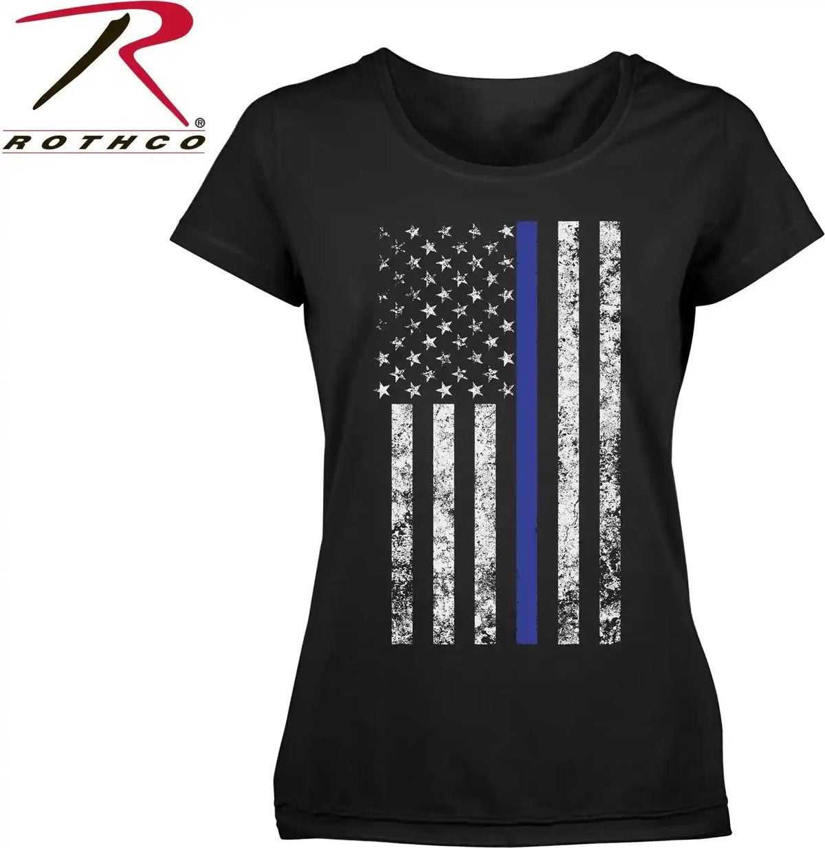 Rothco Women’s Thin Blue Line Longer t Shirt